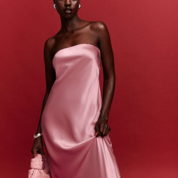 BNWT Reformation Joana Silk Dress - Picture 3 of 11